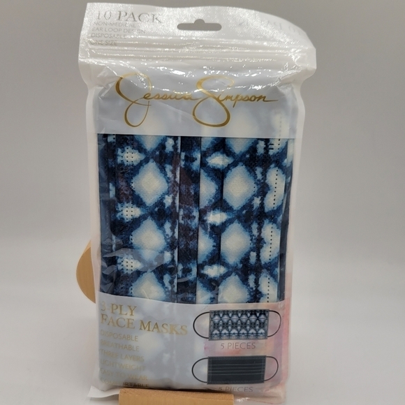 Jessica Simpson Accessories - New Jessica Simpson Face Masks 10 pack